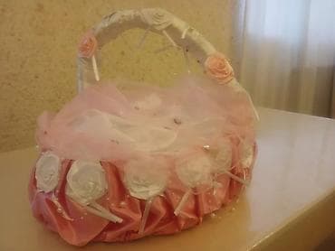 nişan üçün saç düzümləri: Toy və məclislər üçün dekorativ dəst - Bəzək səbətləri: Qızılı — 1