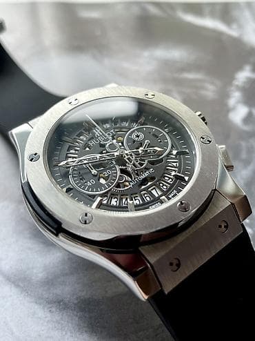 mf saat: İşlənmiş, Qol saatı, Hublot, rəng - Boz — 4
