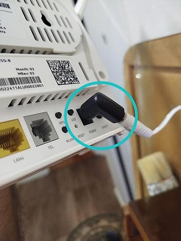 telefon j2: 90 dərəcə DC adapter, modem/router və s. üçün «L» formalı kabel — 2