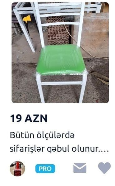 stul ev ucun: Stol və stul - gözəl mətbəx dəstimiz. Bağ evlərinizi, kafelərinizi — 6