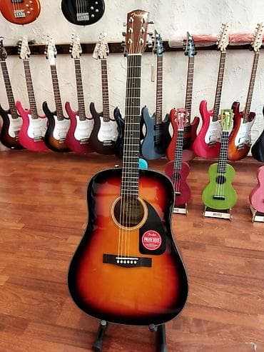 gitara temiri: Model: Fender CD-60 dread V3 DS/Sb Qiymət:400 azn Çexol üzərində — 1