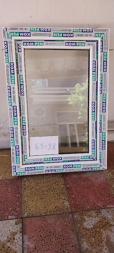 PVC pəncərə çərçivəsi – KOM PEN profil - Ölçü: 69 × 98 sm (təxmini — 1