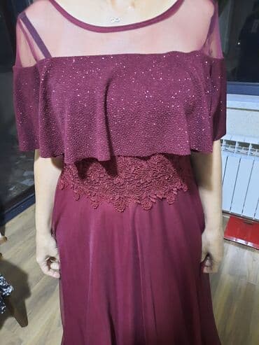 уборка снега с крыш: Вечернее платье, Макси, Escada, L — 1