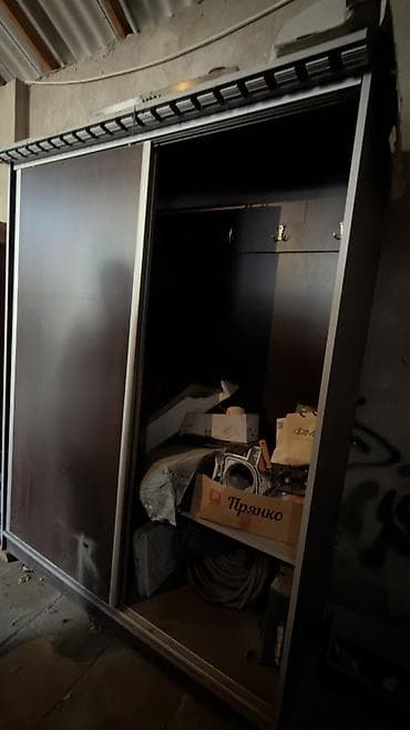 balaca wkaf: 2 qapılı, Qəhvəyi, Taxta, Kupe, Düz dolab — 2