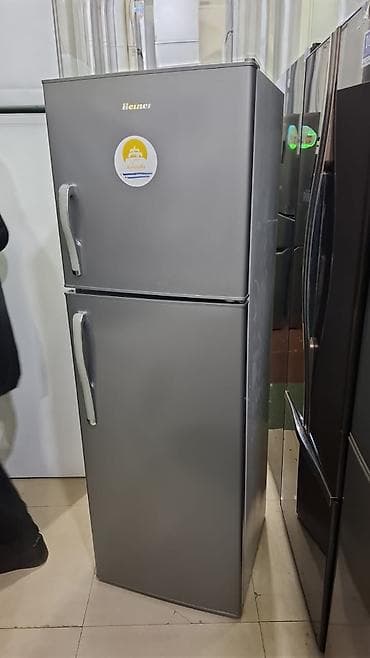 Heinner iki qapılı soyuducu - Rəng: metalik boz (inox üslubunda) -