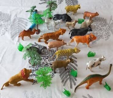 dinozavr konstruktorları: Müxtəlif heyvan fiqurları və bitki elementlərindən ibarət bu oyuncaq — 3