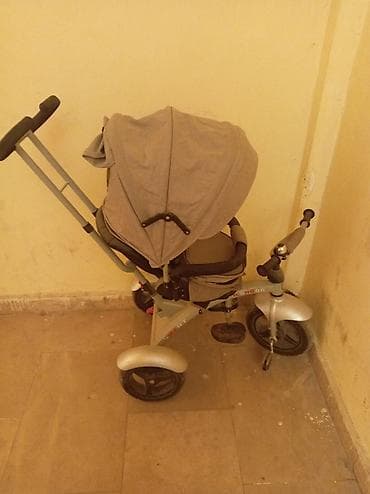 детские ролики roller: Uşaq üçtəkərli velosipedi – valideyn idarəetməsi və tentlə - 3 — 3