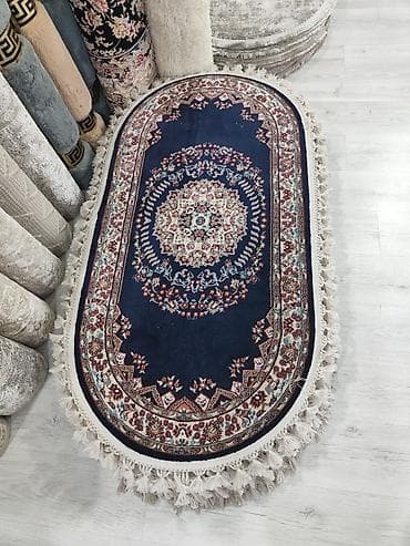 damla tekstil: Oval xalça – klassik şərq naxışları - Forma: oval - Rəng palitrası — 1