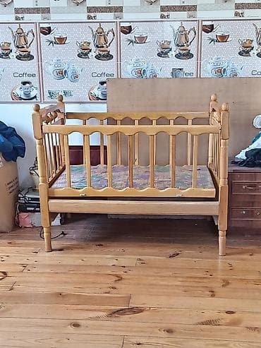 Oğlan və qız üçün, Yeni, Dördbucaq, Beşik, Dəstsiz, Matras ilə, Yellənmə mexanizmsiz