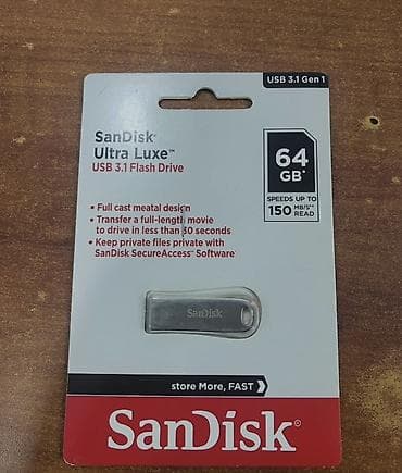 Flash kart Sandisk, 64 GB, USB 3.1