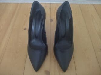 зеленые туфли: Туфли, Размер: 37, цвет - Черный, Б/у — 3