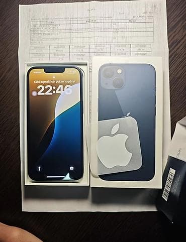 16 sadə: IPhone 13, 128 GB, Midnight, Zəmanət, Barmaq izi, Face ID — 2