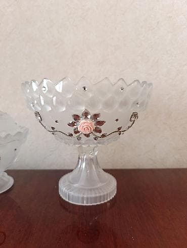 Süfrə qab-qacaqı: Meyve konfet qabi ikisi bir yerde 20azn — 2