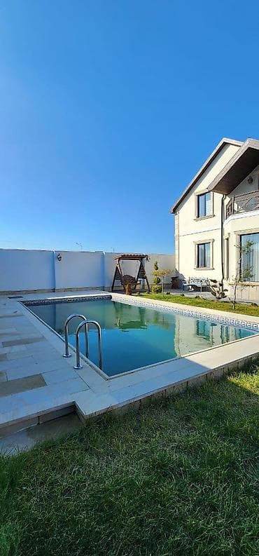 baseynli kiraye evler: İki mərtəbəli həyət evi – geniş baxçalı və hovuzlu - Layihə: mansard — 3