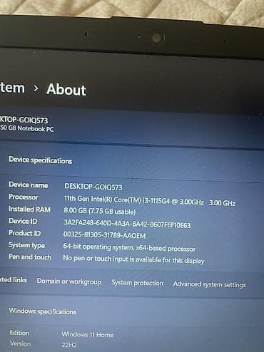 monster notebook: İşlənmiş HP Pavilion, 15.6 ", Intel Core i3, 256 GB, Ünvandan götürmə — 4
