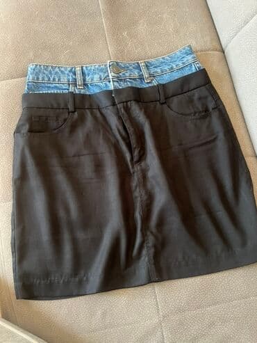 ağ qadın ətəkləri: Mini Ətək, Cins, M — 1