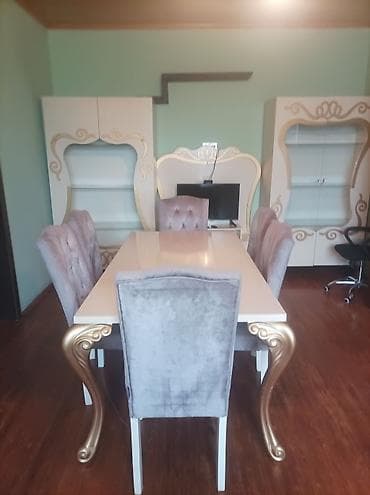 qonaq mebel dəstləri: Qonaq otağı mebel dəsti - Künc divan: L formalı, bej rəngdə, yumşaq — 2