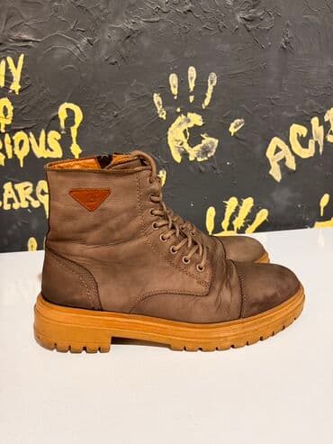 bot batinka: Kişi üçün dəri botlar (Greyder) - Özüm 170man almışam - Rəng: qəhvəyi — 3