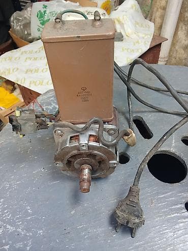 hummer motor: Sovet istehsalı elektrik mühərriki və işə salma kondensatoru dəsti — 1