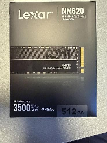 Lexar NM620 M.2 2280 PCIe Gen3x4 NVMe SSD – 512 GB - Oxuma sürəti