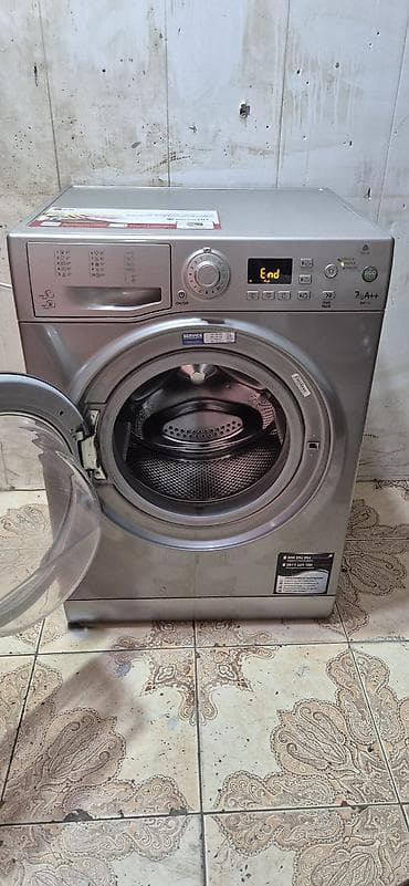 Məişət texnikası: Paltaryuyan maşın Hotpoint Ariston, 7 kq, İşlənmiş, Avtomat, Qurutma var, Ödənişli çatdırılma — 2