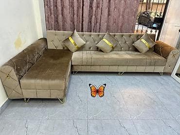 krep parca: Künc divan – açılan, bazalı model. Ölçü: 3.10 x 1.60 m. Rahat oturuş — 1