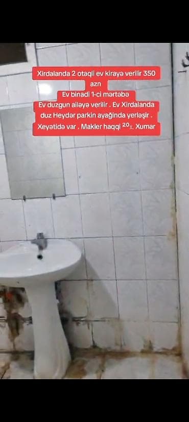 modul tipli ev: Xirdalanda 2 otaqli ev kirayə verilir 350 azn Ev binadi 1-ci mərtəbə — 4