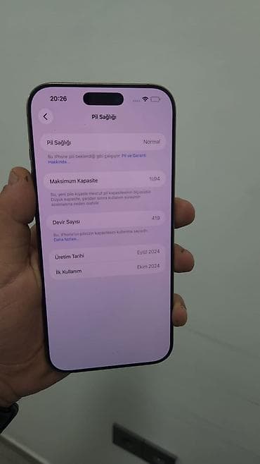 iphone s6: IPhone 16 Pro Max, 256 GB, White Titanium, Face ID — 3