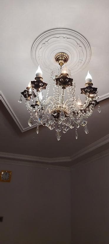 lyustrlar: Çılçıraq, 8 lampa, Xrustal — 1