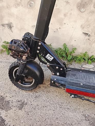 Velosiped ehtiyyat hissələri: Elektrik skuter – off-road tipli, güclü iki amortizatorlu ön asqı və — 3