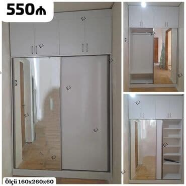 Dolablar: Yeni, Kupe, 2 qapılı Düz dolab, Qarderob, paltar dolabı — 1