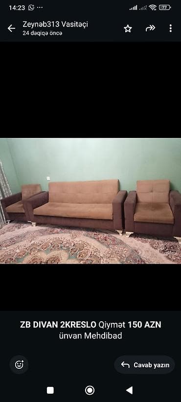 iqlavoy divan: Divan, Çatdırılma yoxdur — 1