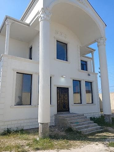 Satılır: həyət evi/villa - İki mərtəbəli, sütunlu fasadlı geniş həyət — 10