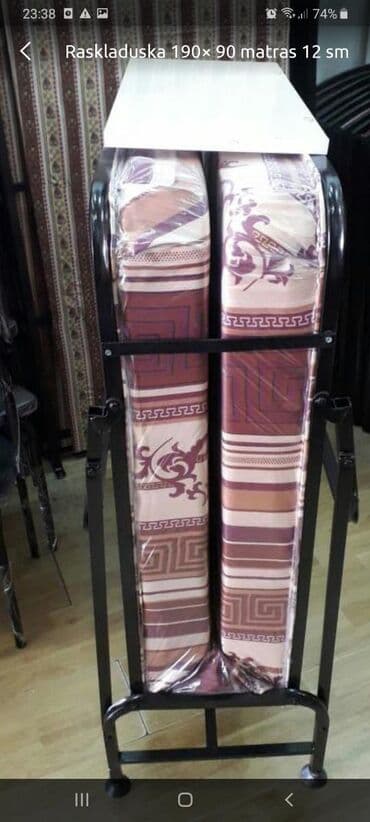 купить раскладушку в баку: Новый, Раскладушка с мочалкой — 3