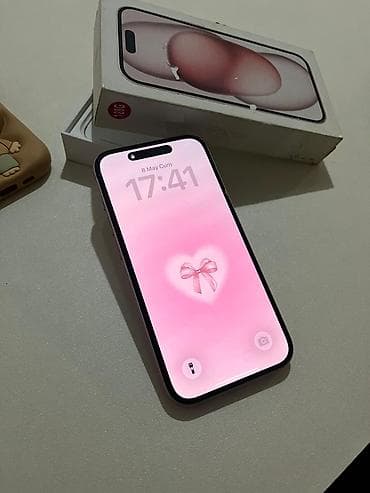 tecno telefon: IPhone 15, 128 GB, Çəhrayı, Face ID — 6