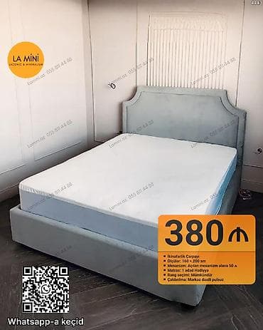 qorka modelleri: İkinəfərlik çarpayı, Bazalı, Matras ilə — 1