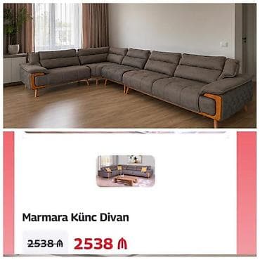 Künc divan 1200azn satilir.yeni alinib 2500 azne Perladan.köçlə