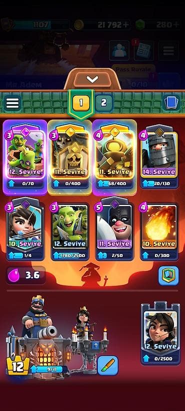 ucuz saz: Clash Royale oyun hesabı - Kupa: 5744 (Kupa Yolu, 16. Arena) - Profil — 3