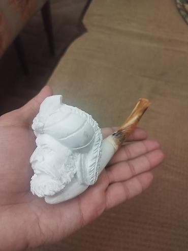 Məhsul: əl oyma naxışlı tütün pipası - Material: dəniz köpüyü lalafo.az -da Məhsul: əl oyma naxışlı tütün pipası - Material: dəniz köpüyü