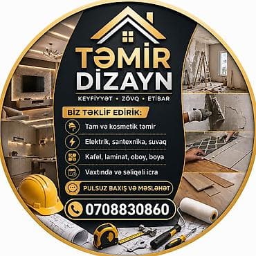 TƏMİR VƏ DİZAYN XİDMƏTLƏRİ Təklif edilən işlər: - Tam və kosmetik