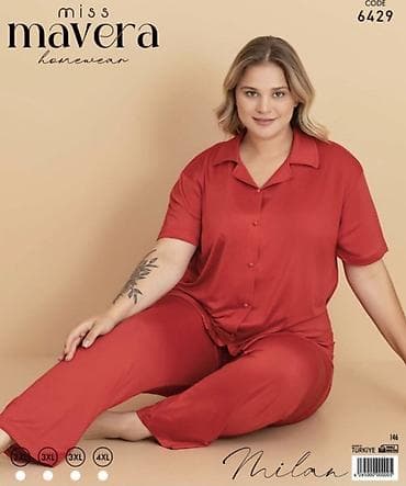 Dəstlər, kostyumlar: Miss Mavera homewear – qadın ev geyimi dəsti Model: Code 6429 “Milan” — 1