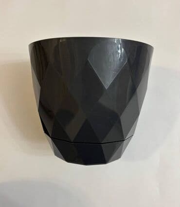 oyuncaq kaktus: Karasu plastik dekorativ dibçək - Model: Yakamoz Saksı No. 2 və No. 3 — 3