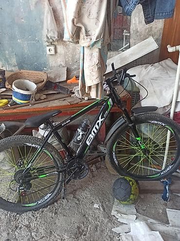 BMX GTR-905 dağ velosipedi - Rəng: qara-yaşıl dizayn, təkərlərdə — 2