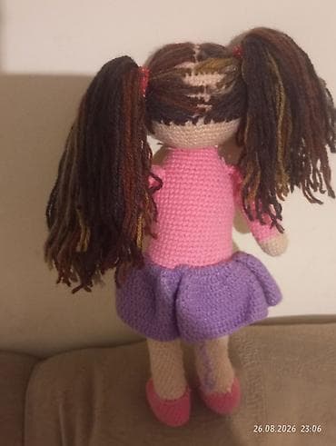 musiqili yeni il oyuncaqları: Əl işi amigurumi kukla - Material: yumşaq akril sapla toxunmuş, iç — 2