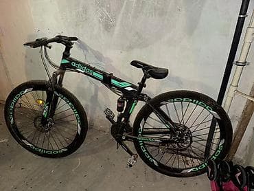 bicycle: Dağ/şəhər üçün universal velosiped - Çərçivə: amortizatorlu, qatlanan — 1