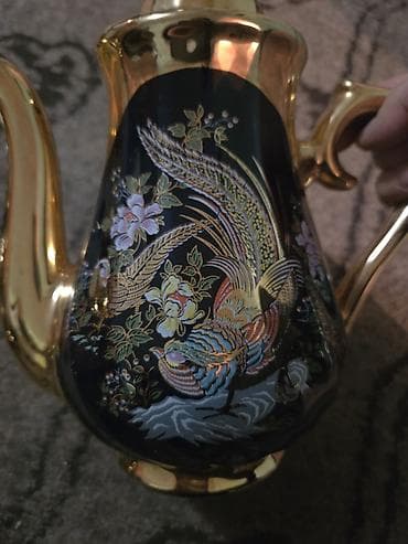 parcalar: Qəhvə dəsti, rəng - Göy, Keramika, 15 nəfərlik — 4