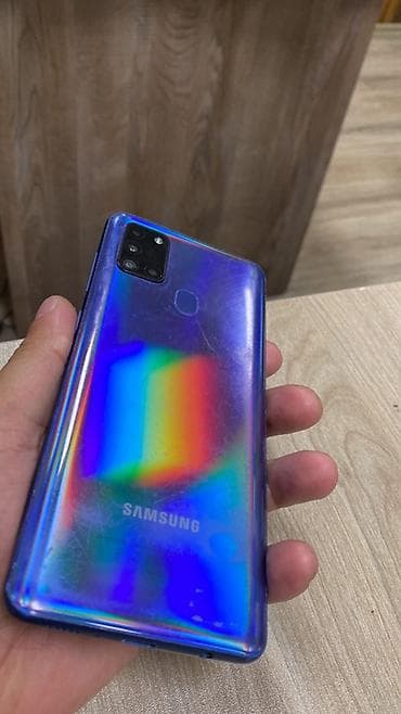 hisense infinity e9: Samsung Galaxy A21S, 32 GB, rəng - Mavi, Barmaq izi — 1