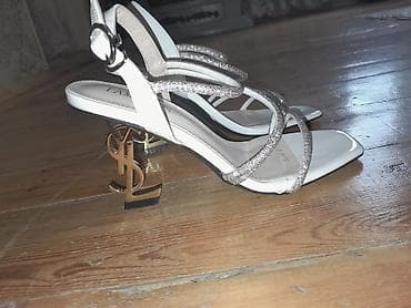 sendel: YSL, Ölçü: 36, rəng - Ağ, Yeni — 3