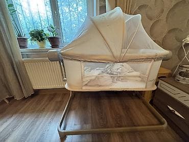 intex matras: Uşaq beşiyi – qoşa funksiyalı yelləncək və yan-beşik — 2