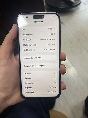 2.el macbook: IPhone 14 Pro Max, 256 GB, Deep Purple, Simsiz şarj — 3